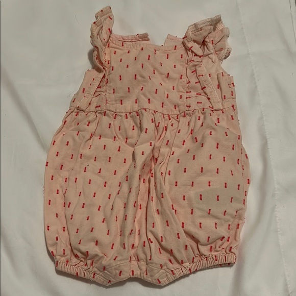 GAP Peach and Red Baby Romper - Picture 1 of 3
